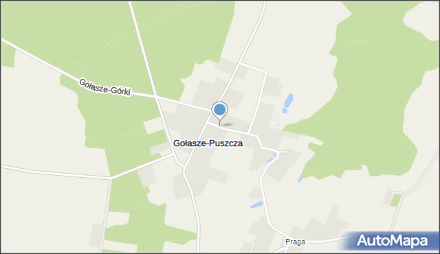Gołasze-Puszcza, Gołasze-Puszcza, mapa Gołasze-Puszcza