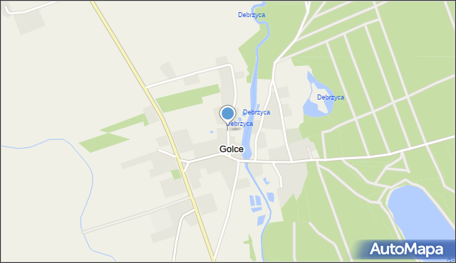 Golce gmina Wałcz, Golce, mapa Golce gmina Wałcz