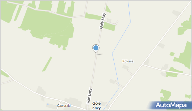 Gołe Łazy, Gołe Łazy, mapa Gołe Łazy