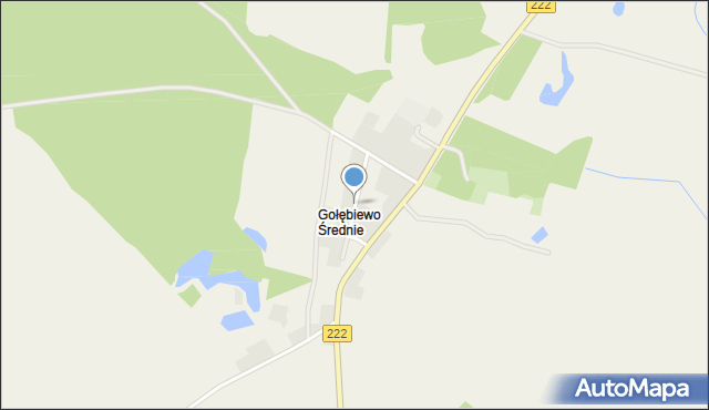 Gołębiewo Średnie, Gołębiewo Średnie, mapa Gołębiewo Średnie