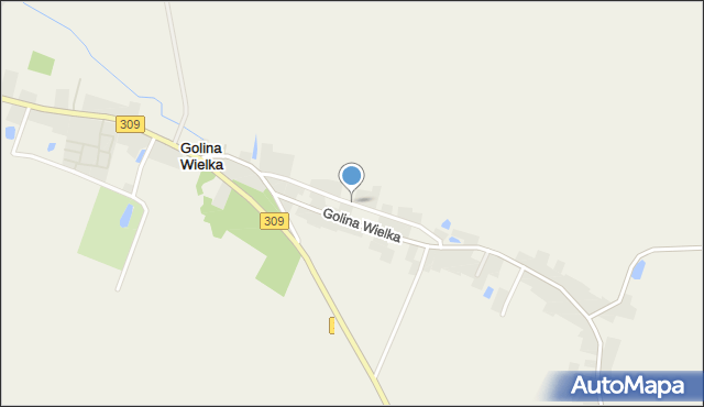 Golina Wielka, Golina Wielka, mapa Golina Wielka