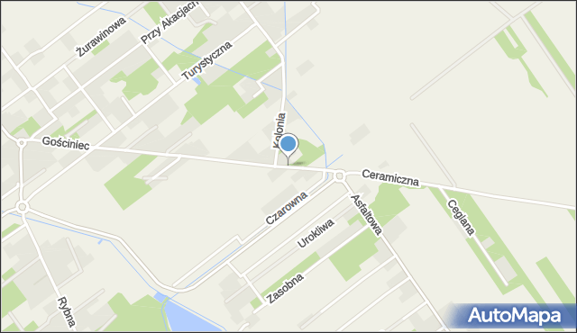 Gołków, Gościniec, mapa Gołków