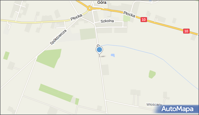 Góra gmina Staroźreby, Góra, mapa Góra gmina Staroźreby