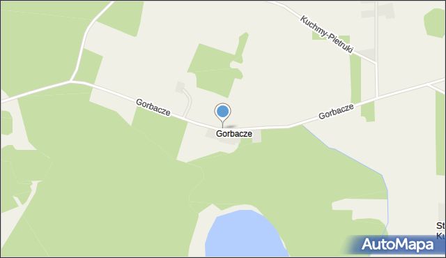 Gorbacze, Gorbacze, mapa Gorbacze