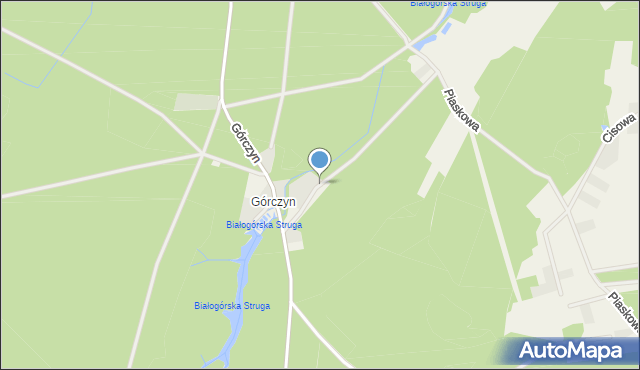 Górczyn gmina Krokowa, Górczyn, mapa Górczyn gmina Krokowa