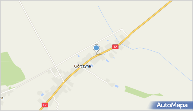 Górczyna gmina Szlichtyngowa, Górczyna, mapa Górczyna gmina Szlichtyngowa