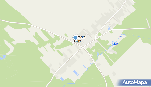 Górecko Stare, Górecko Stare, mapa Górecko Stare
