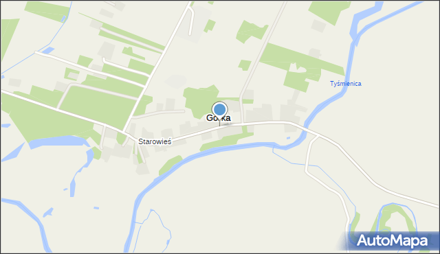 Górka gmina Kock, Górka, mapa Górka gmina Kock