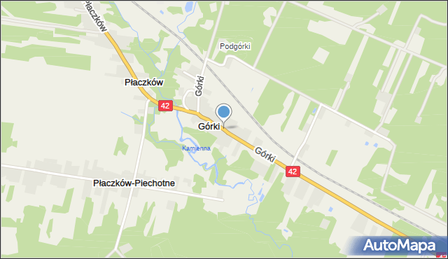 Górki gmina Bliżyn, Górki, mapa Górki gmina Bliżyn