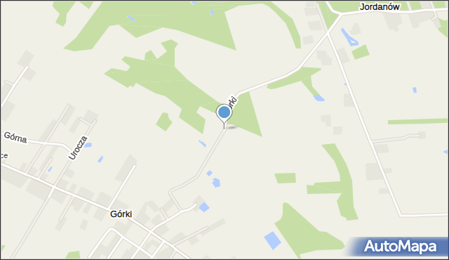 Górki gmina Gąbin, Górki, mapa Górki gmina Gąbin