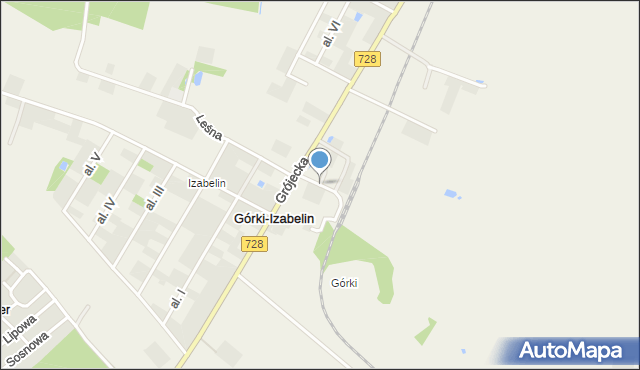 Górki-Izabelin, Górki-Izabelin, mapa Górki-Izabelin