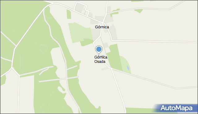 Górnica Osada, Górnica Osada, mapa Górnica Osada