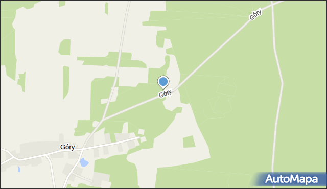 Góry gmina Goworowo, Góry, mapa Góry gmina Goworowo