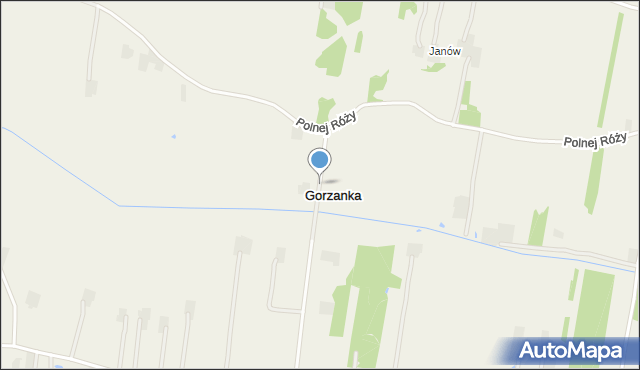 Gorzanka, Gorzanka, mapa Gorzanka