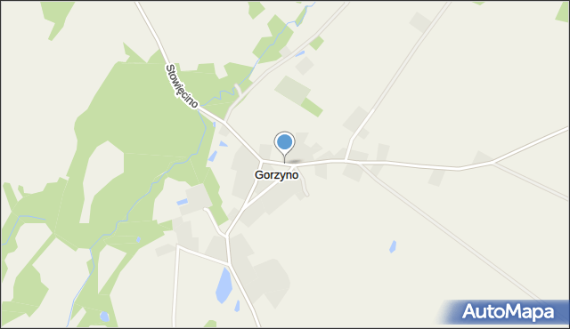 Gorzyno, Gorzyno, mapa Gorzyno