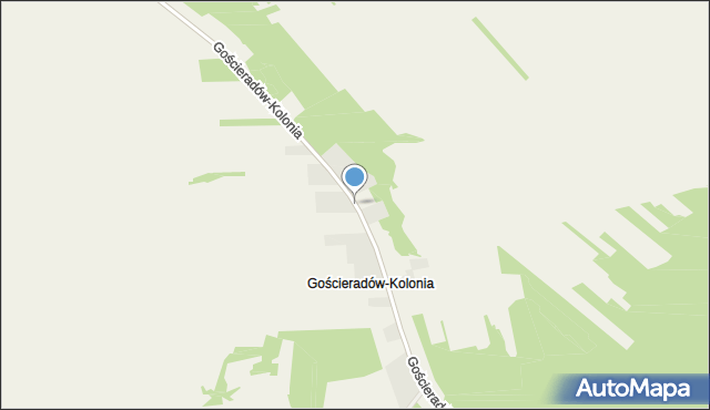Gościeradów-Kolonia, Gościeradów-Kolonia, mapa Gościeradów-Kolonia