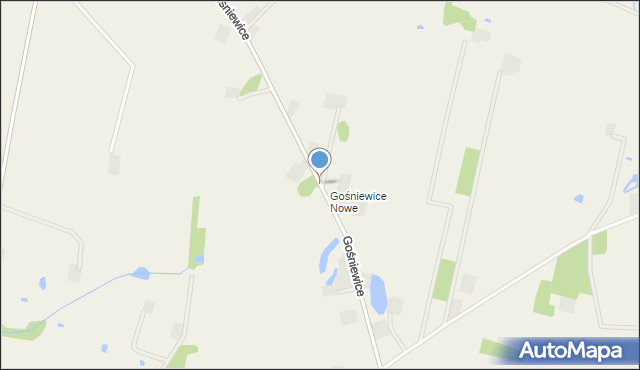 Gośniewice gmina Jasieniec, Gośniewice, mapa Gośniewice gmina Jasieniec