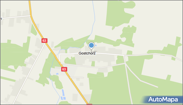 Gostchorz, Gostchorz, mapa Gostchorz