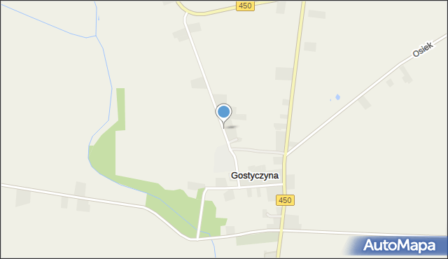 Gostyczyna, Gostyczyna, mapa Gostyczyna