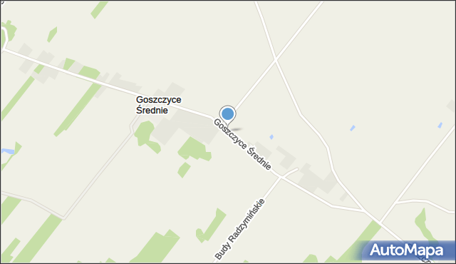 Goszczyce Średnie, Goszczyce Średnie, mapa Goszczyce Średnie