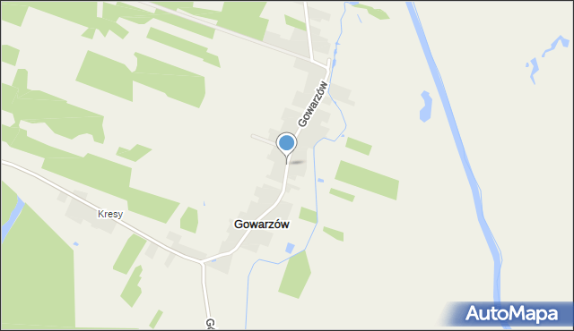 Gowarzów, Gowarzów, mapa Gowarzów