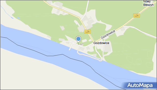 Gozdowice, Gozdowice-Gustterbiesser-Loose, mapa Gozdowice