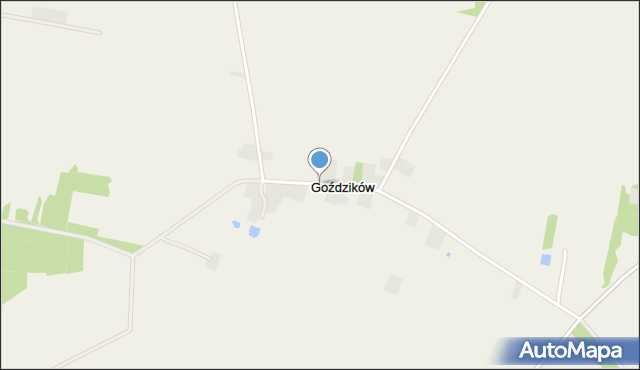 Goździków gmina Rzgów, Goździków, mapa Goździków gmina Rzgów