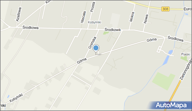 Grodzisk Wielkopolski, Górna, mapa Grodzisk Wielkopolski