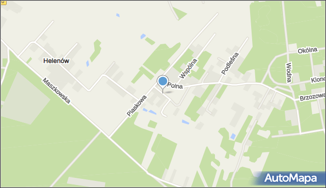 Helenów gmina Ozorków, Górna, mapa Helenów gmina Ozorków