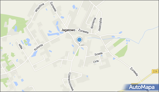 Jagatowo, Górna, mapa Jagatowo