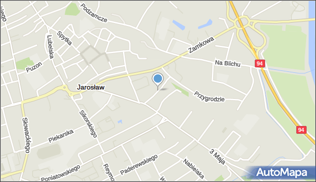Jarosław, Gottfrieda Kazimierza, mapa Jarosławia