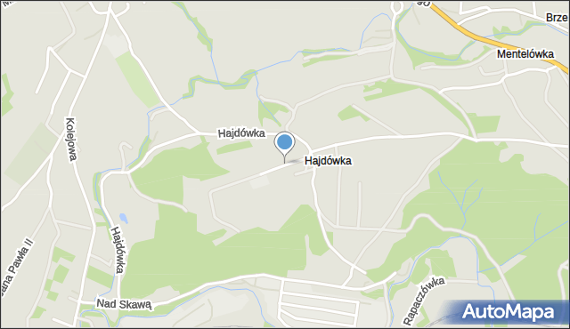 Jordanów powiat suski, Górska, mapa Jordanów powiat suski