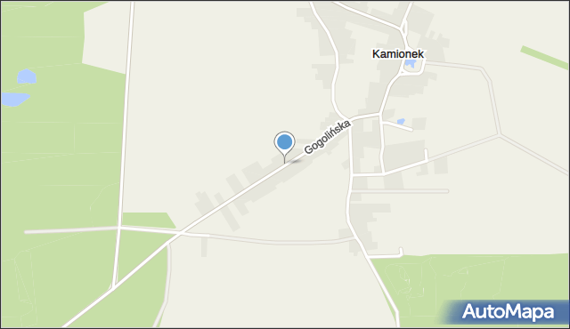 Kamionek gmina Gogolin, Gogolińska, mapa Kamionek gmina Gogolin