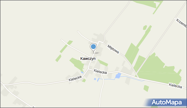 Kawczyn gmina Morawica, Górna, mapa Kawczyn gmina Morawica