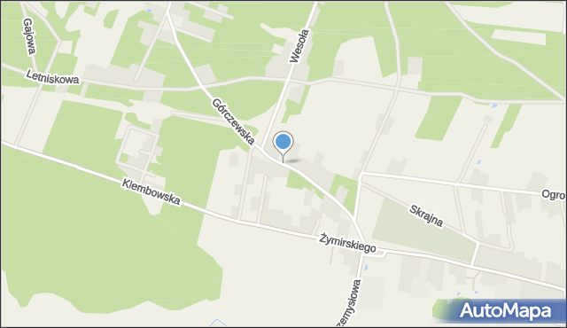 Klembów, Górczewska, mapa Klembów