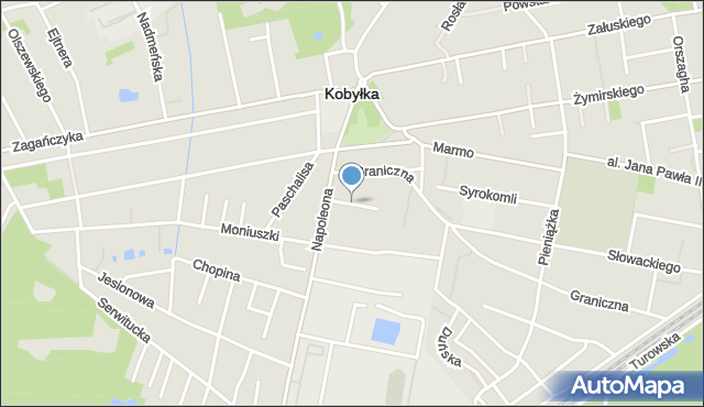 Kobyłka, Gościnna, mapa Kobyłka