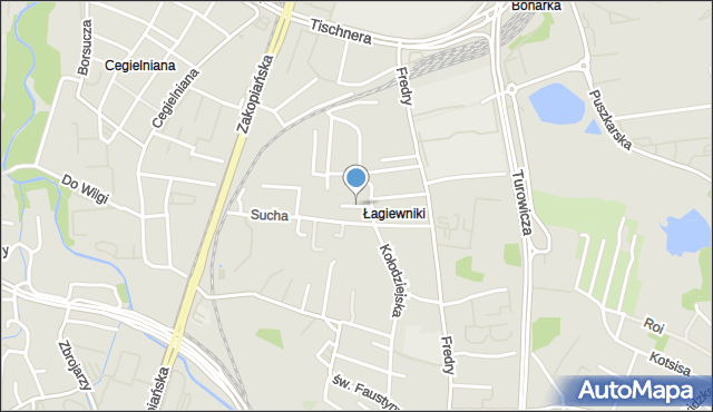 Kraków, Goslara Juliana, mapa Krakowa