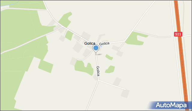 Kretomino, Golica, mapa Kretomino