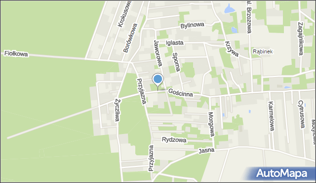 Krzywiec gmina Aleksandrów Łódzki, Gościnna, mapa Krzywiec gmina Aleksandrów Łódzki