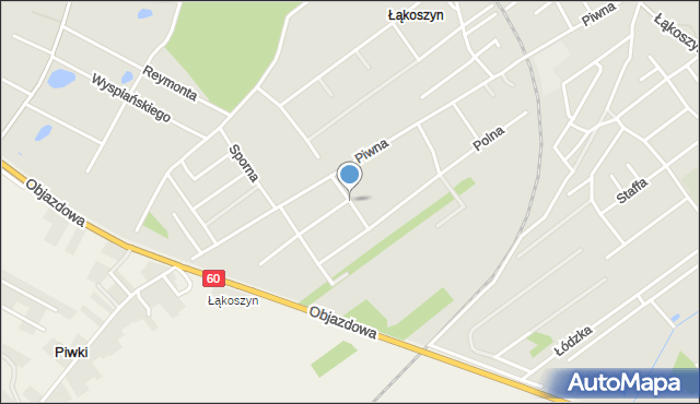 Kutno, Górskiego Franciszka, mapa Kutno