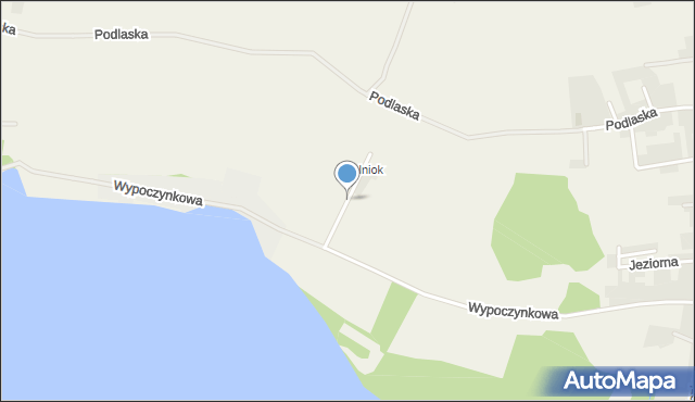 Łąka gmina Pszczyna, Gospodarcza, mapa Łąka gmina Pszczyna