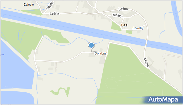 Las gmina Przeciszów, Górki, mapa Las gmina Przeciszów