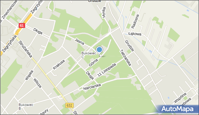 Legionowo, Górna, mapa Legionowo