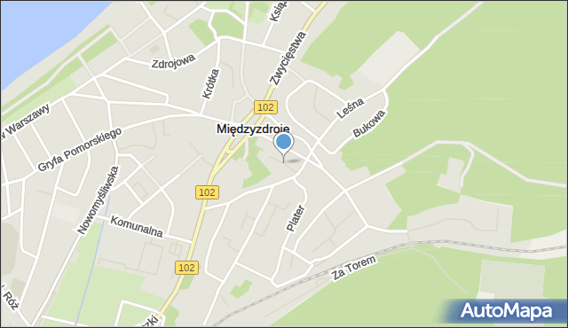 Międzyzdroje, Góra Filaretów, mapa Międzyzdroje