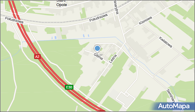 Nowe Opole, Górna, mapa Nowe Opole