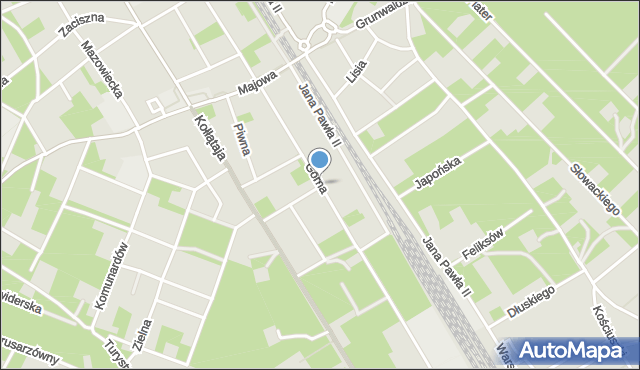 Otwock, Górna, mapa Otwock