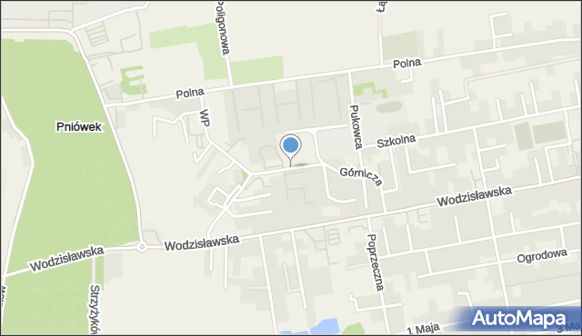 Pawłowice powiat pszczyński, Górnicza, mapa Pawłowice powiat pszczyński