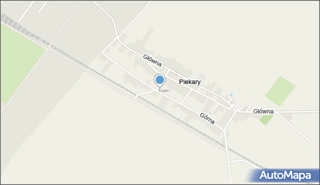 Piekary gmina Jelcz-Laskowice, Górna, mapa Piekary gmina Jelcz-Laskowice