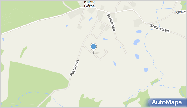 Piekło Górne, Gościnna, mapa Piekło Górne