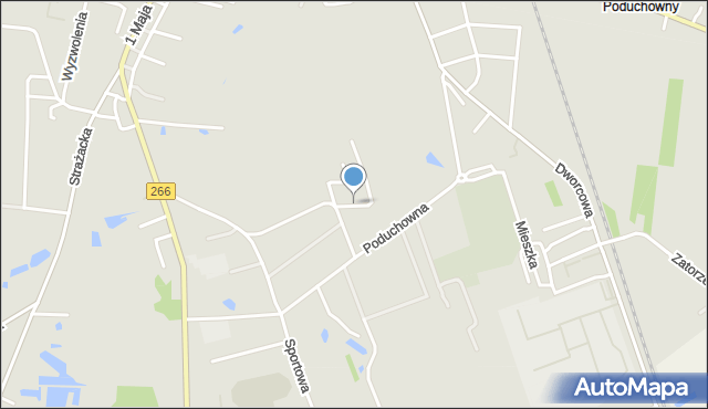 Piotrków Kujawski, Gołębia, mapa Piotrków Kujawski